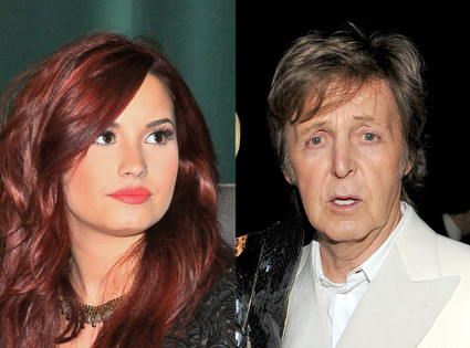 Demi Lovato, Paul McCartney Demi Lovato, Paul McCartney
